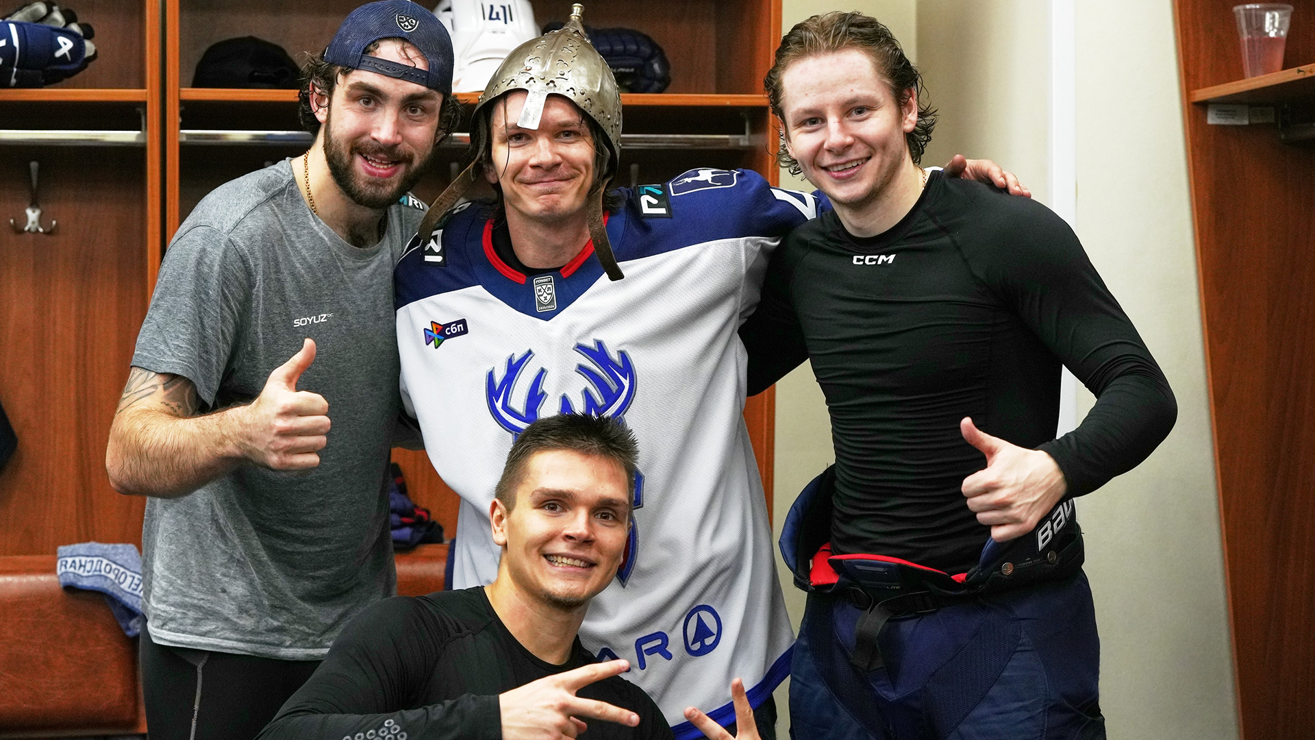 Победная раздевалка после матча со «Спартаком»