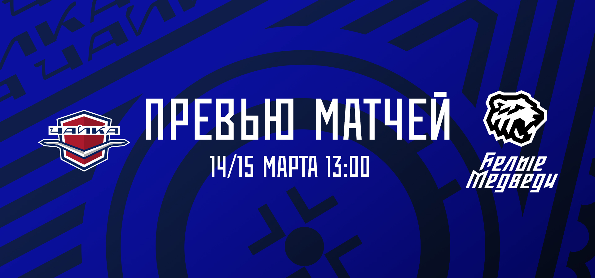 «Чайка» принимает «Белых Медведей»